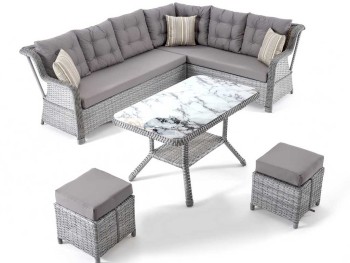 Γωνιακό σαλόνι κήπου Lotus σετ 2 τεμάχια