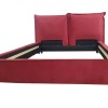Κρεβάτι Επενδυμένο Διπλό 160Χ200 Κόκκινο