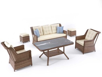 Σαλόνι κήπου Lotus σετ 6 τεμάχια