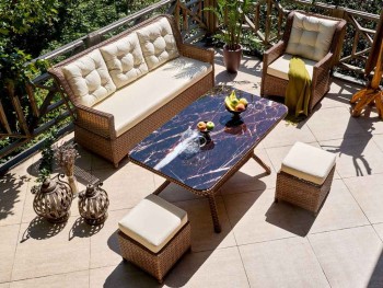 Σαλόνι κήπου Lotus σετ 6 τεμάχια